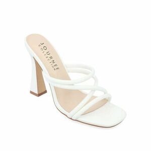Journee Collection Louisse Heel White Size 10